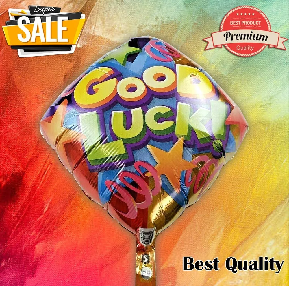 Good Luck Party Decoration Balloon 18" MYLAR Balloon