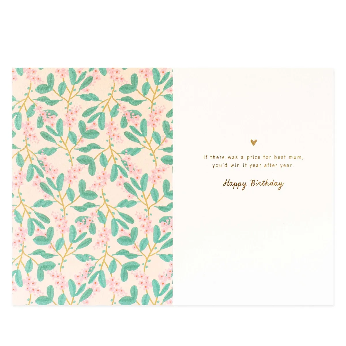 Hallmark Signature Birthday Card with Removeable Keepsake - Prize For Best (For Mum)