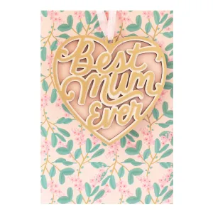 Hallmark Signature Birthday Card with Removeable Keepsake - Prize For Best (For Mum)