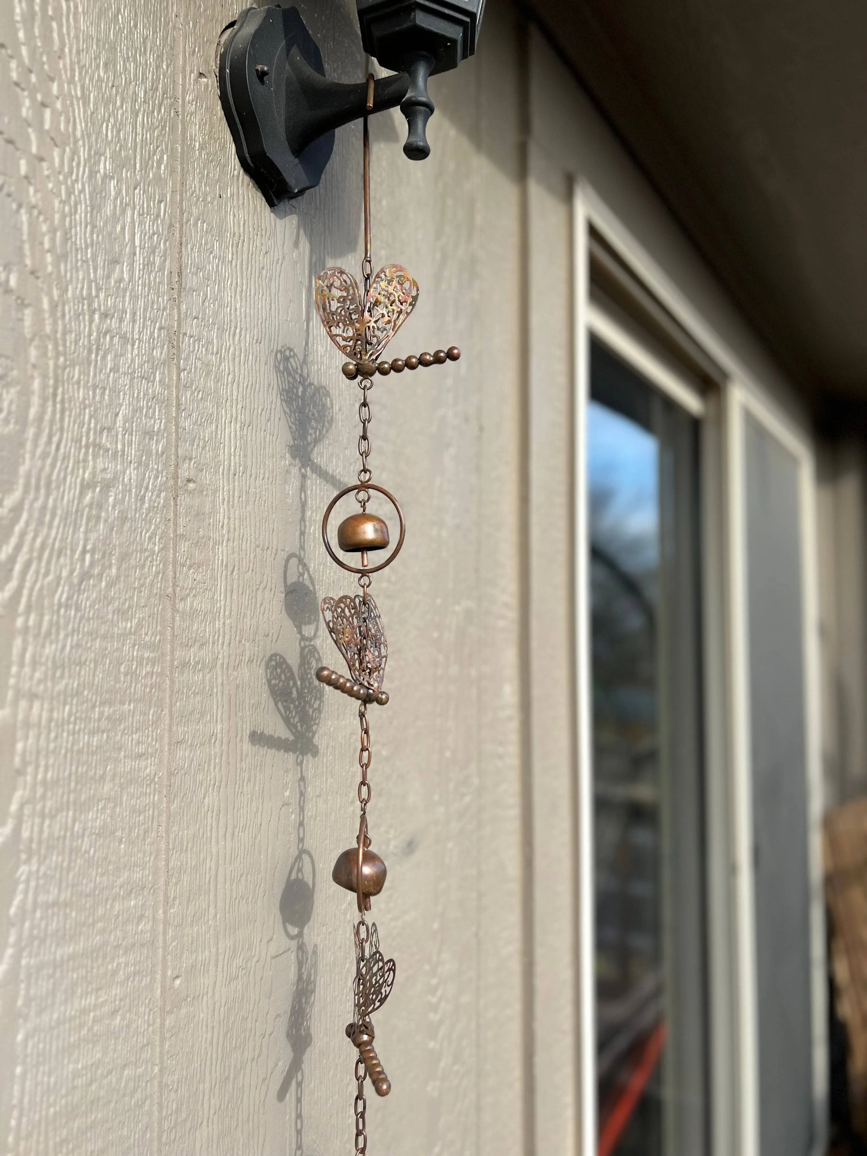 Hanging Dragonfly With Bells Ornament