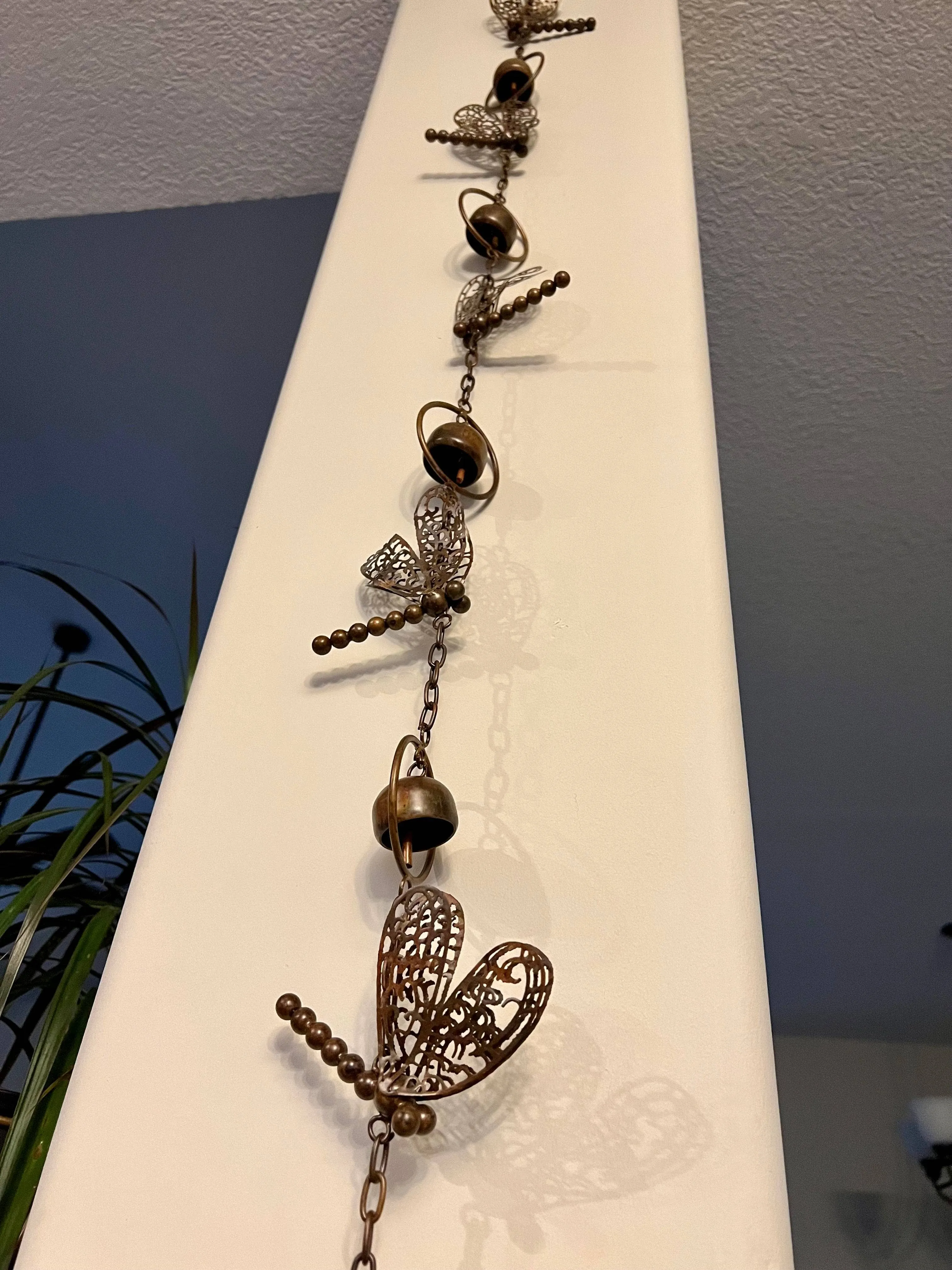 Hanging Dragonfly With Bells Ornament