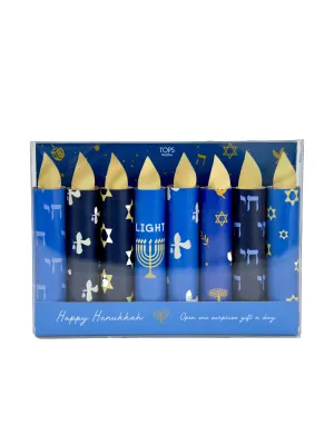 Happy Hanukkah Festival of Lights Candles