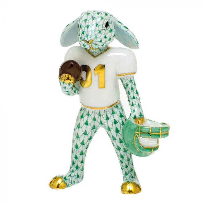 Herend Football Bunny - Green