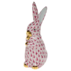 Herend Standing Bunny - Raspberry