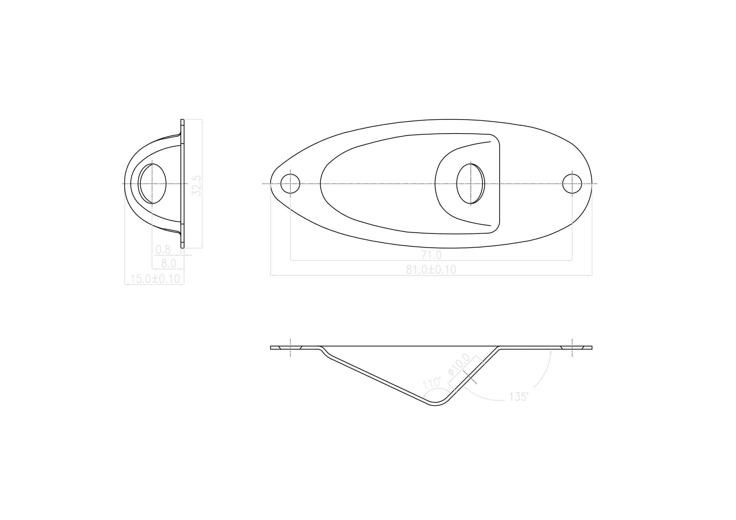 KD By AxLabs Jack Plate for Strat®-style Guitars