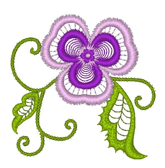 Lacey Flowers [5x7] 11423 Machine Embroidery Designs