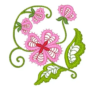 Lacey Flowers [5x7] 11423 Machine Embroidery Designs