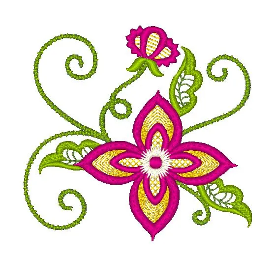 Lacey Flowers [5x7] 11423 Machine Embroidery Designs