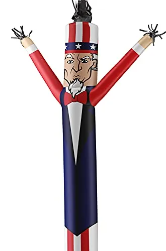 LookOurWay Uncle Sam Air Dancers Inflatable Tube Man Attachment, 20-Feet (No Blower)