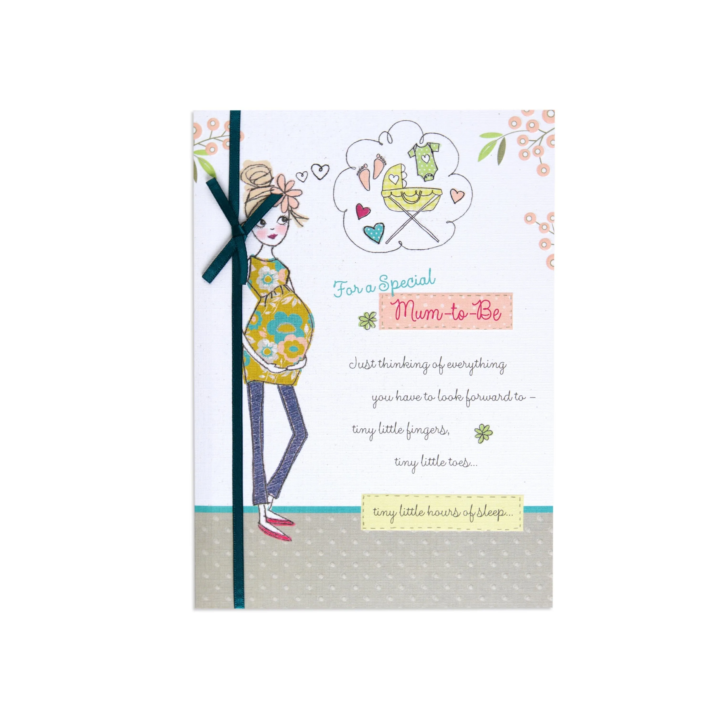 Lovely Illustrated Mum To Be Baby Shower Card