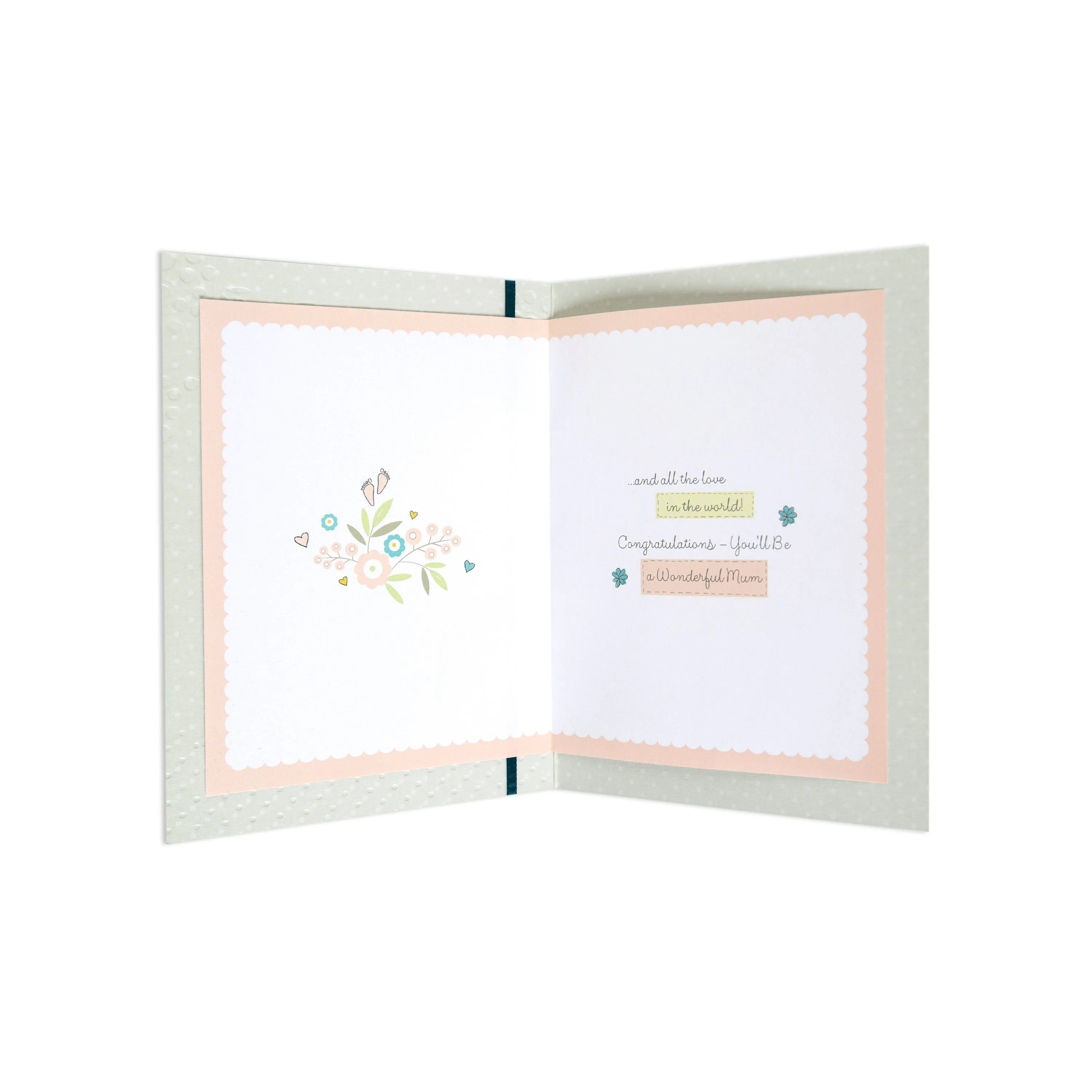 Lovely Illustrated Mum To Be Baby Shower Card