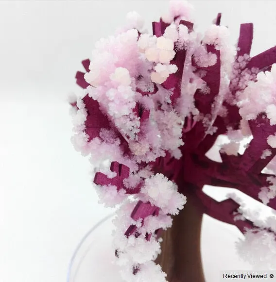 Magically Paper Sakura Crystal Cherry Blossom Magic Growing Tree