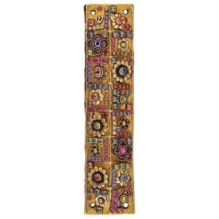 Michal Golan Colorful Swarovski Crystals Mezuzah