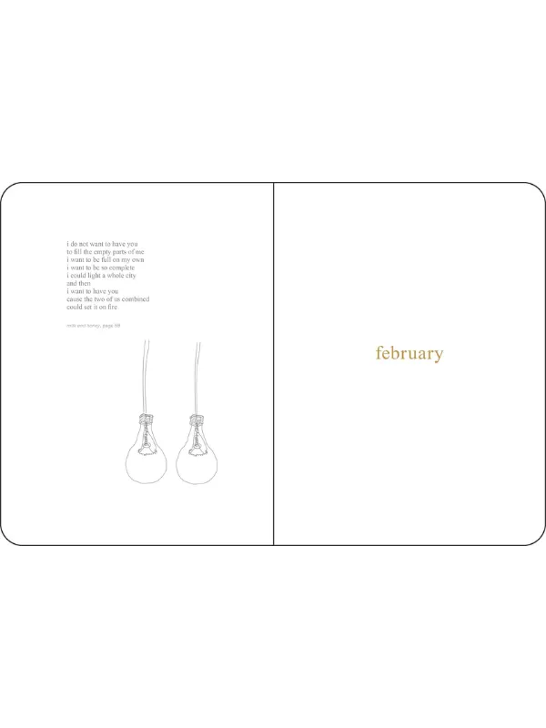 Milk and Honey 12-Month 2024 Monthly/Weekly Agenda Calendar