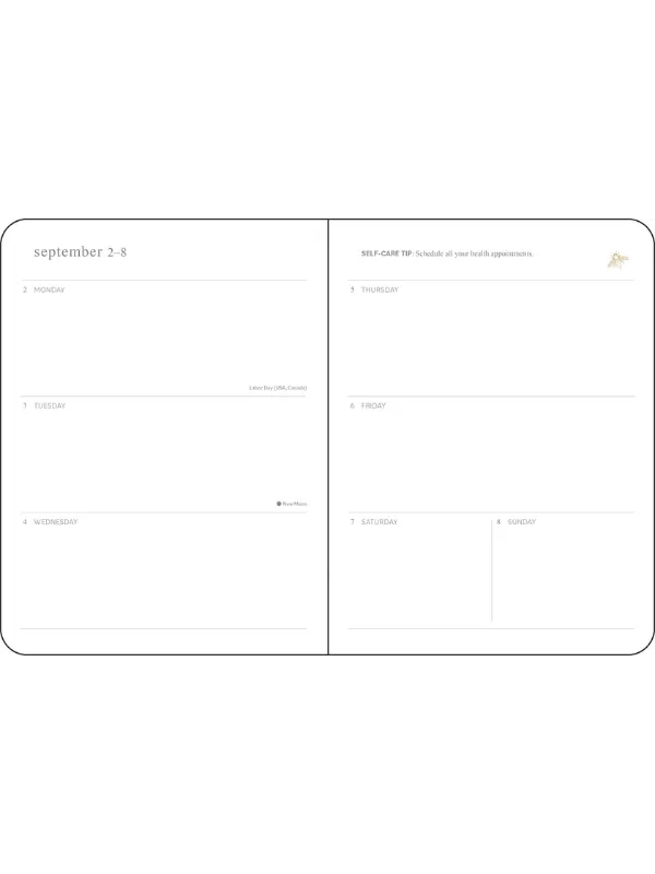 Milk and Honey 12-Month 2024 Monthly/Weekly Agenda Calendar