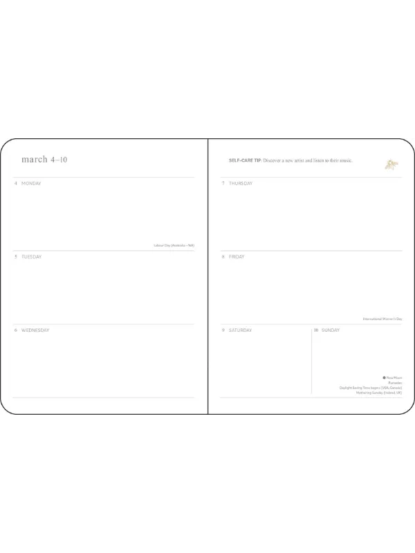 Milk and Honey 12-Month 2024 Monthly/Weekly Agenda Calendar