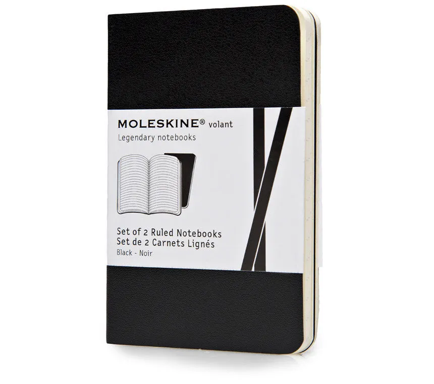 Moleskine Volant Notebook - Ruled - Extra Small - Set of 2