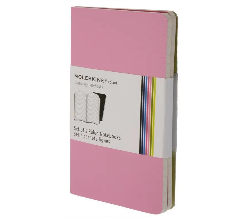 Moleskine Volant Notebook - Ruled - Extra Small - Set of 2