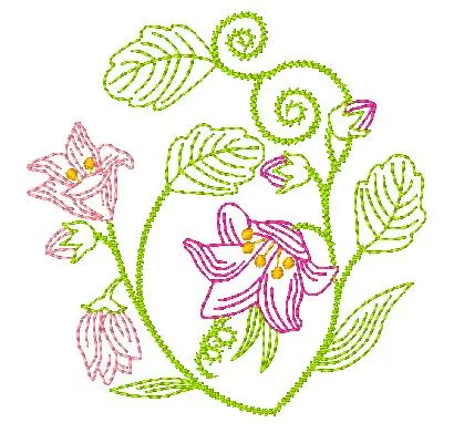 Multiline Flowers [4x4] 11259 Machine Embroidery Designs