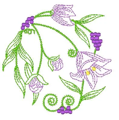 Multiline Flowers [4x4] 11259 Machine Embroidery Designs