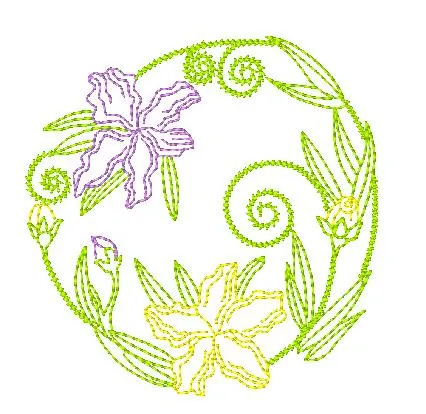 Multiline Flowers [4x4] 11259 Machine Embroidery Designs