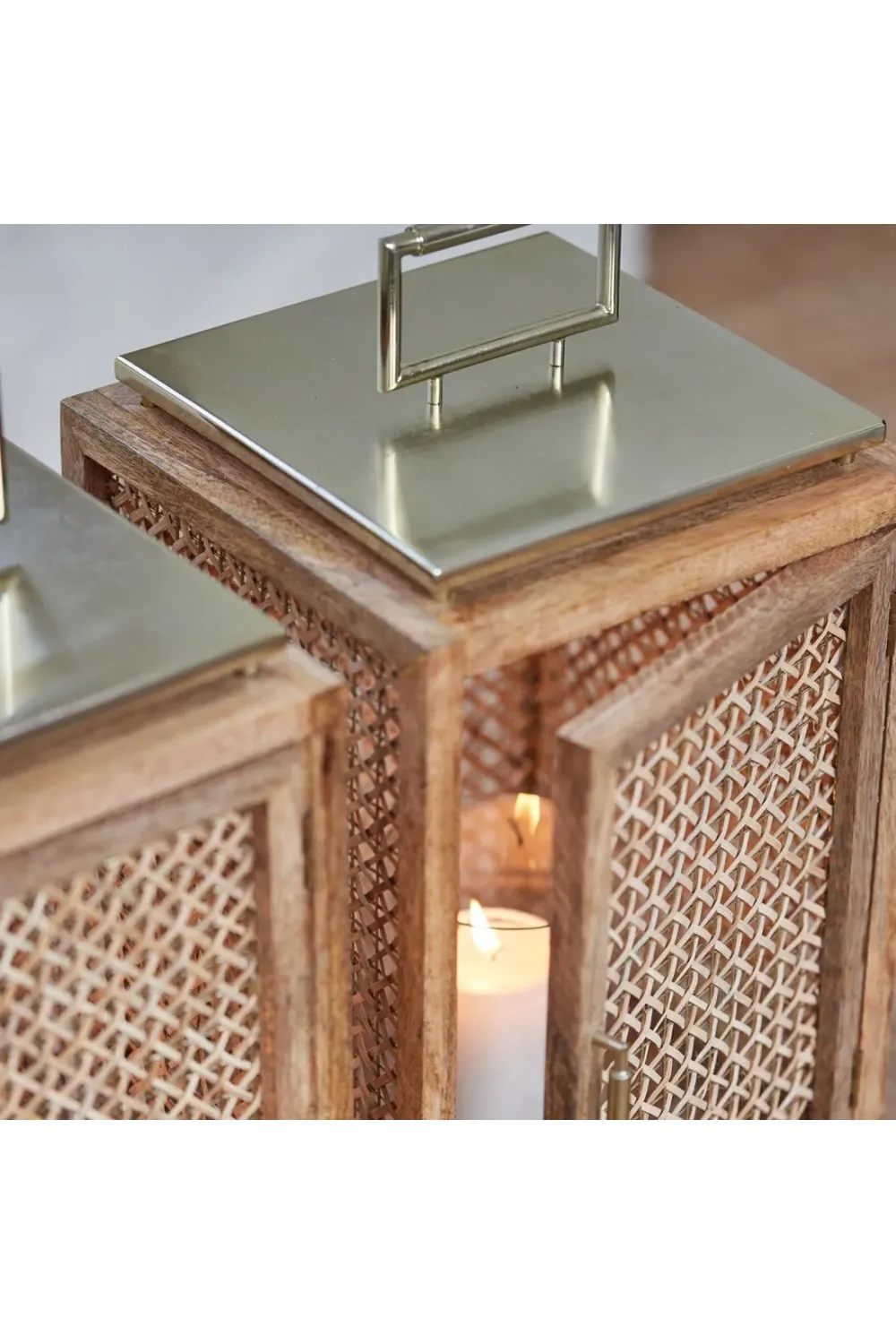 Openwork Rattan Lantern | Rivièra Maison Java