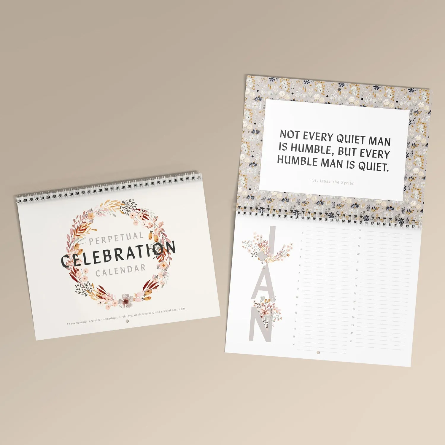 Perpetual Celebration Calendar | WS