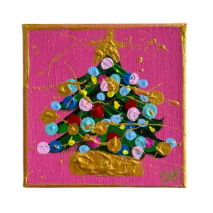 Pink Twinkle Tree Art, Mini