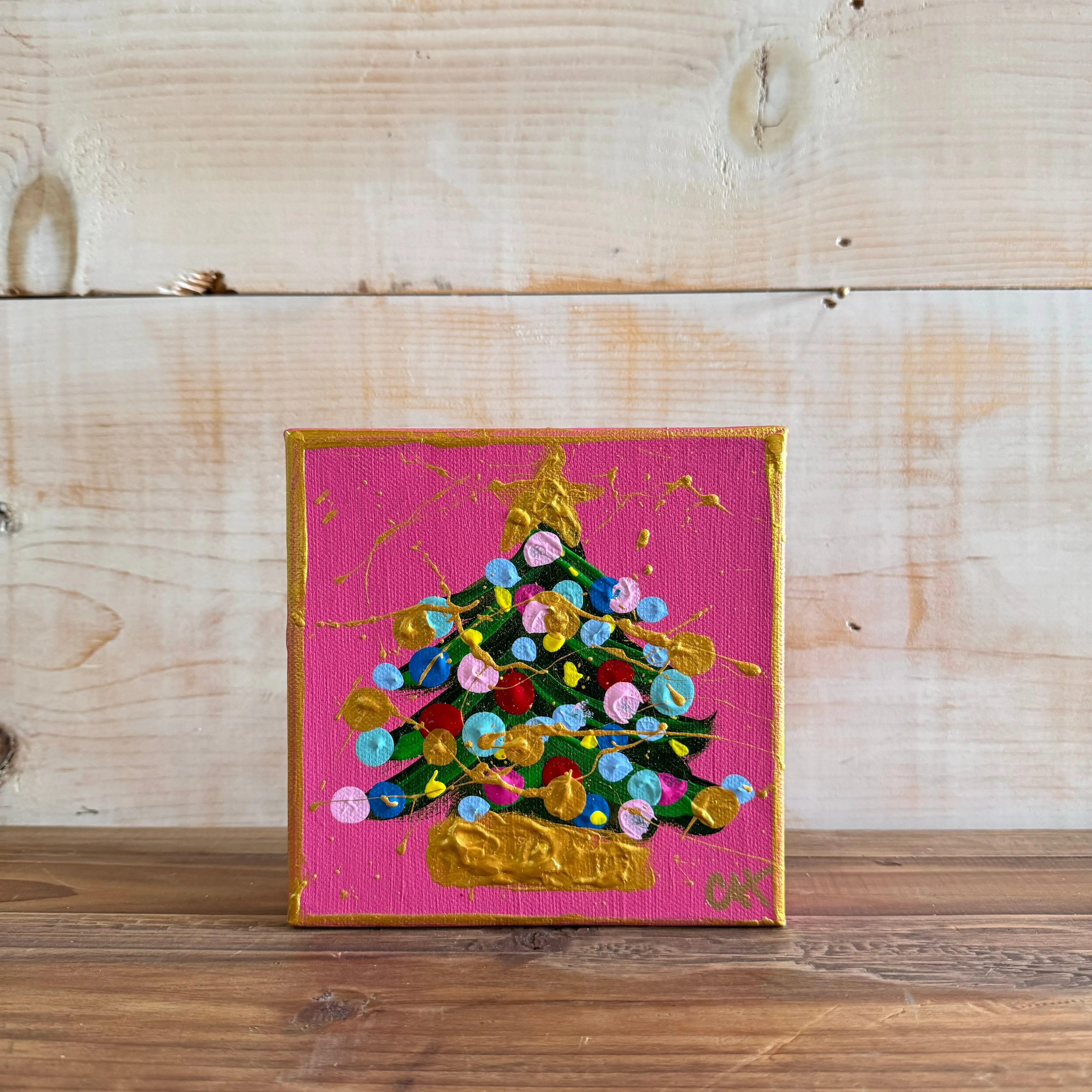 Pink Twinkle Tree Art, Mini