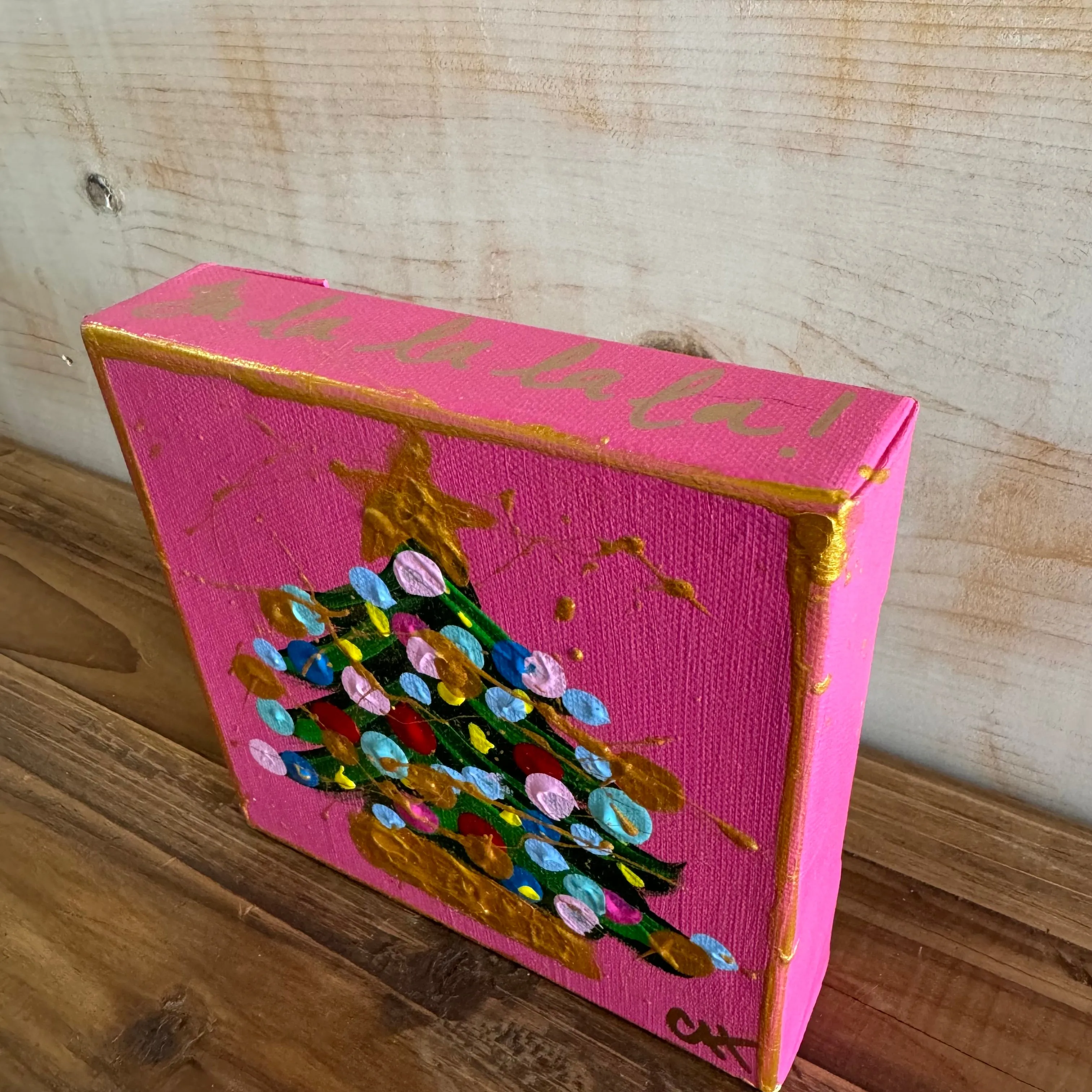 Pink Twinkle Tree Art, Mini