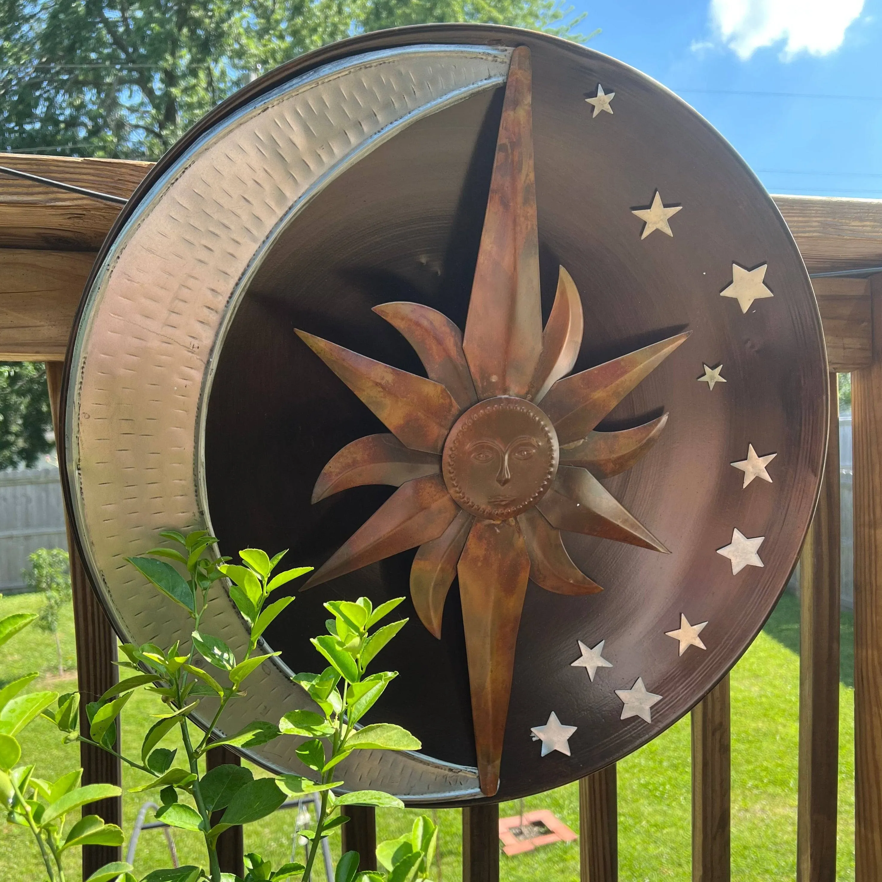 Raised Celestial Wall Decor Disc