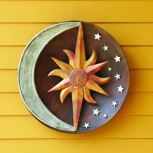 Raised Celestial Wall Decor Disc