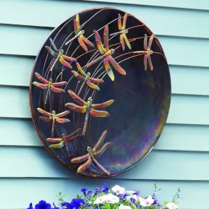 Raised Dragonflies Wall Decor Disc, 23"