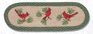 Red Cardinal Oval Runner