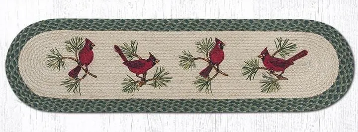 Red Cardinal Oval Runner