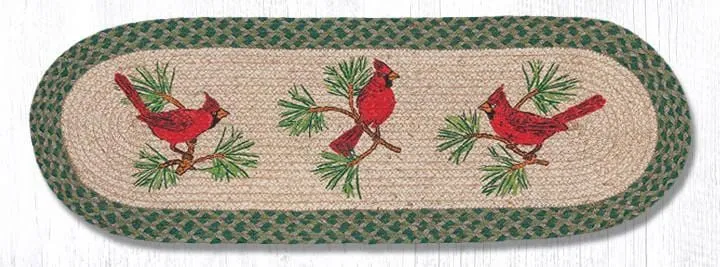 Red Cardinal Oval Runner