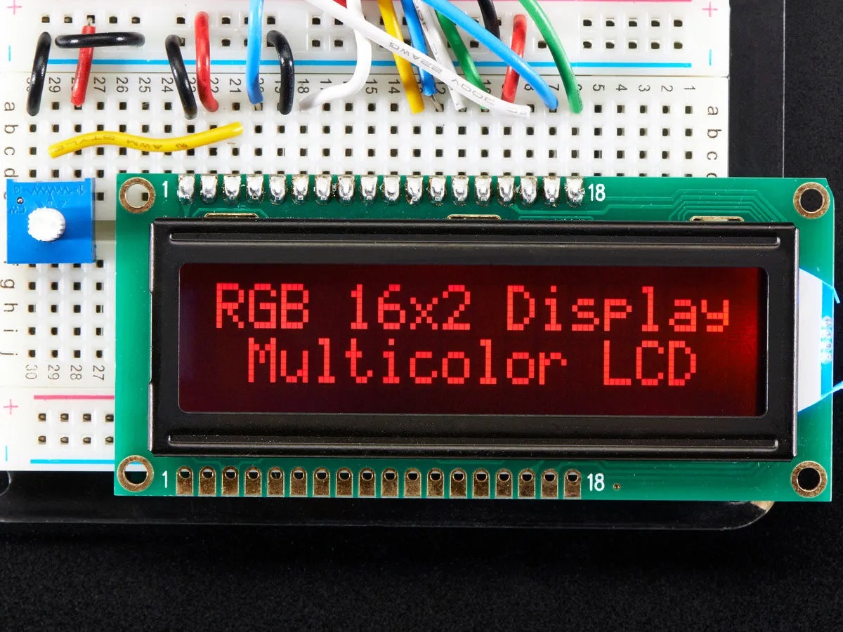 RGB backlight negative LCD 16x2   extras