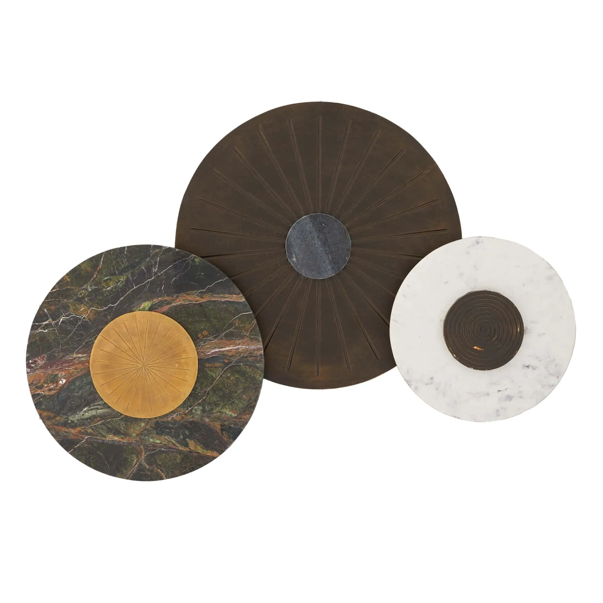 Rhodes Wall Plaques Marble Set