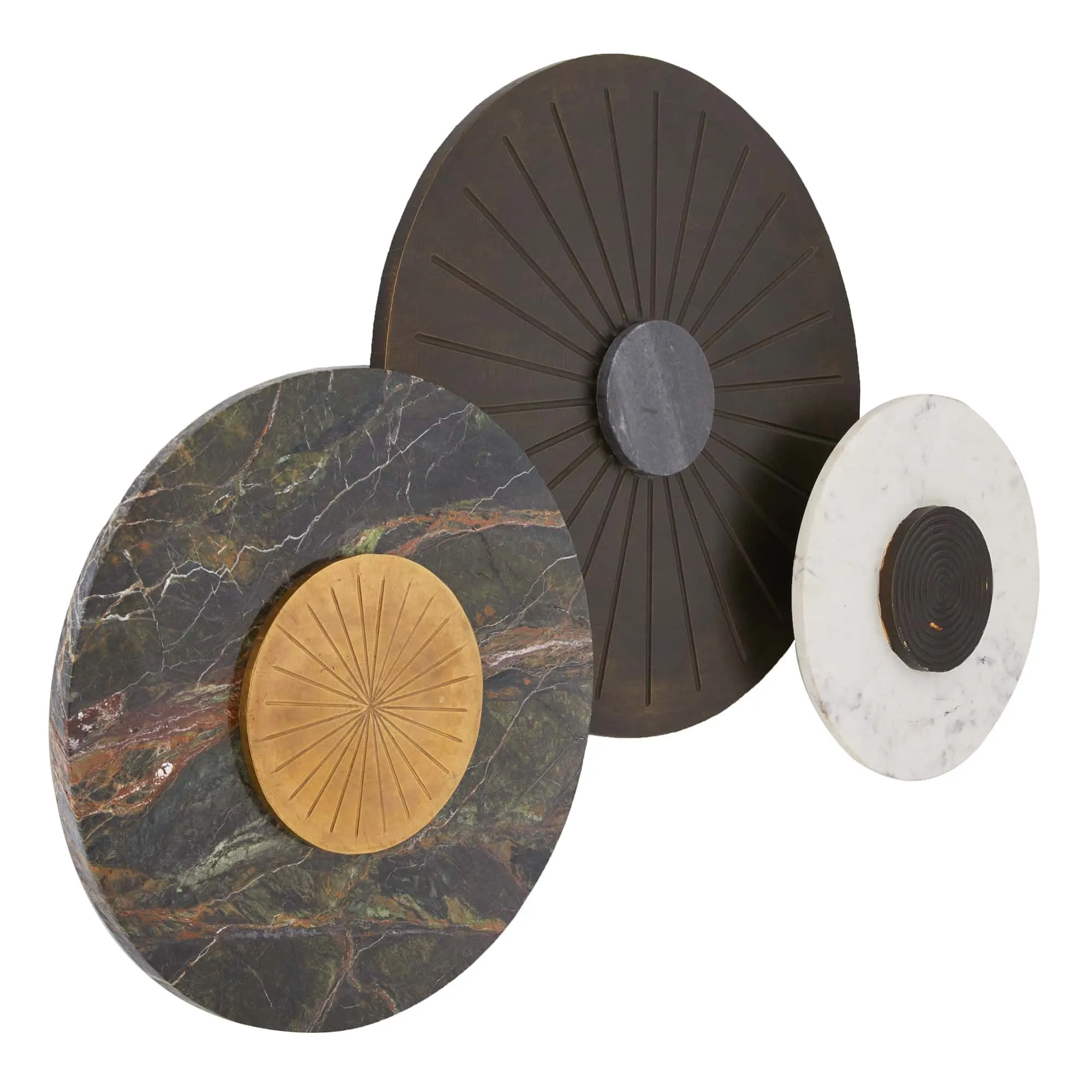 Rhodes Wall Plaques Marble Set