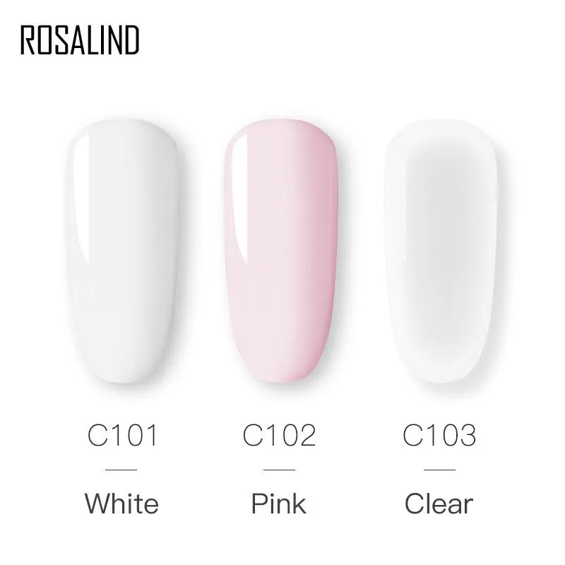 Rosalind Acrylic powder Set Nail Kit 3 Colors Carving Nail Art Gel For Extension Manicure Tools Set Acrylic powder for Nails