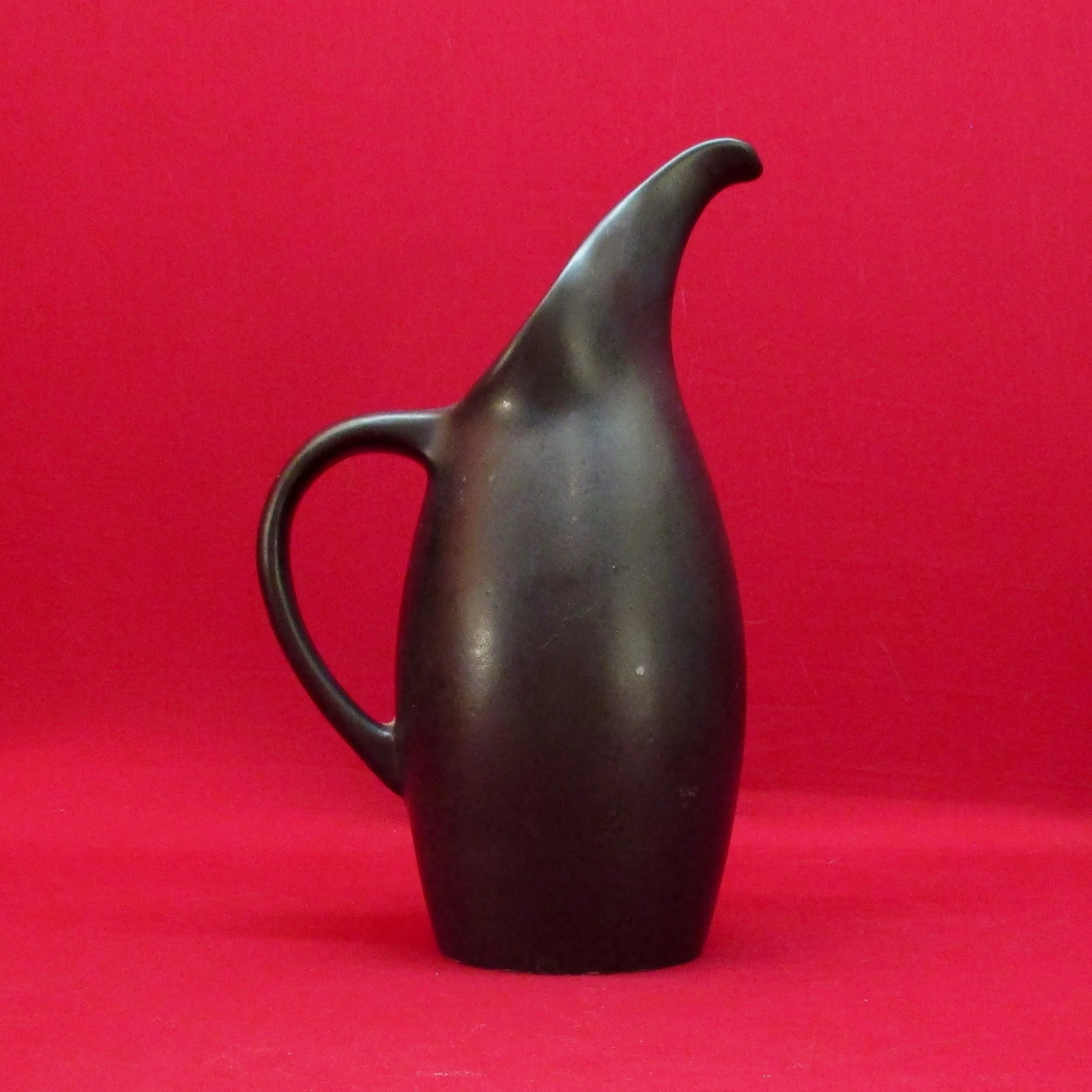 Royal Heager Stoneware Black Pitcher