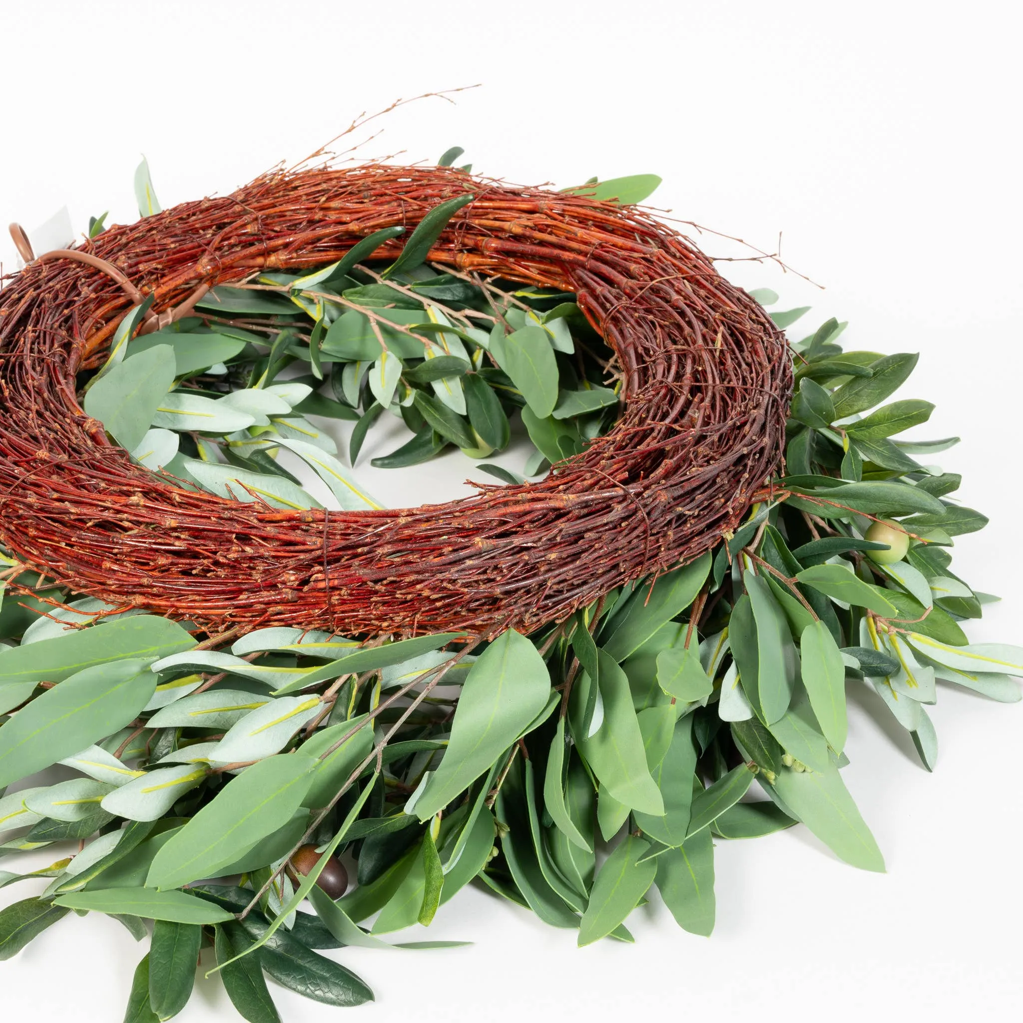 Seeded Eucalyptus & Olive Wreath - 24 Inch