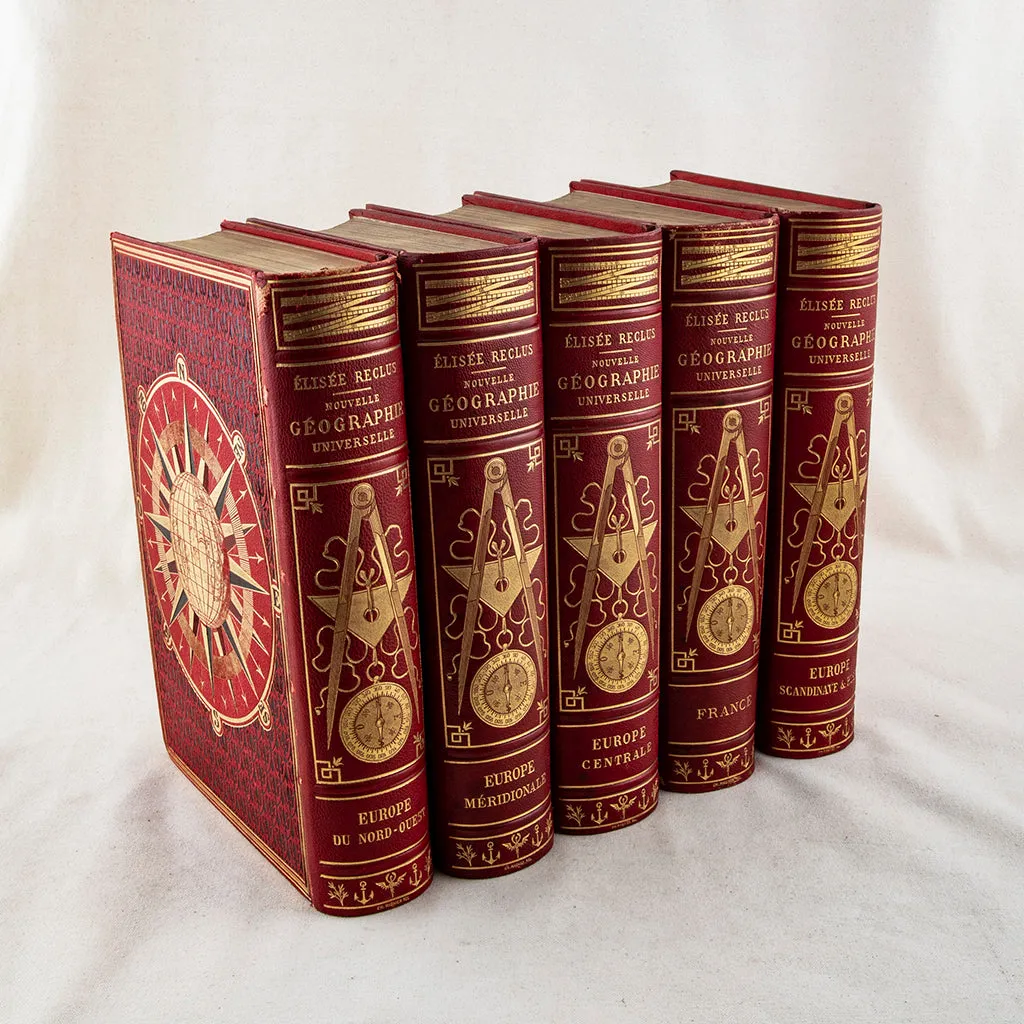 Set of Red and Gold Books