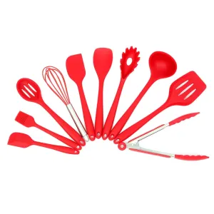 Silicone Non-stick Cooking Utensils Tools Set Heat Resistant Spoon Spatula Egg Beaters Kitchen Dinnerware Gadgets Accessories