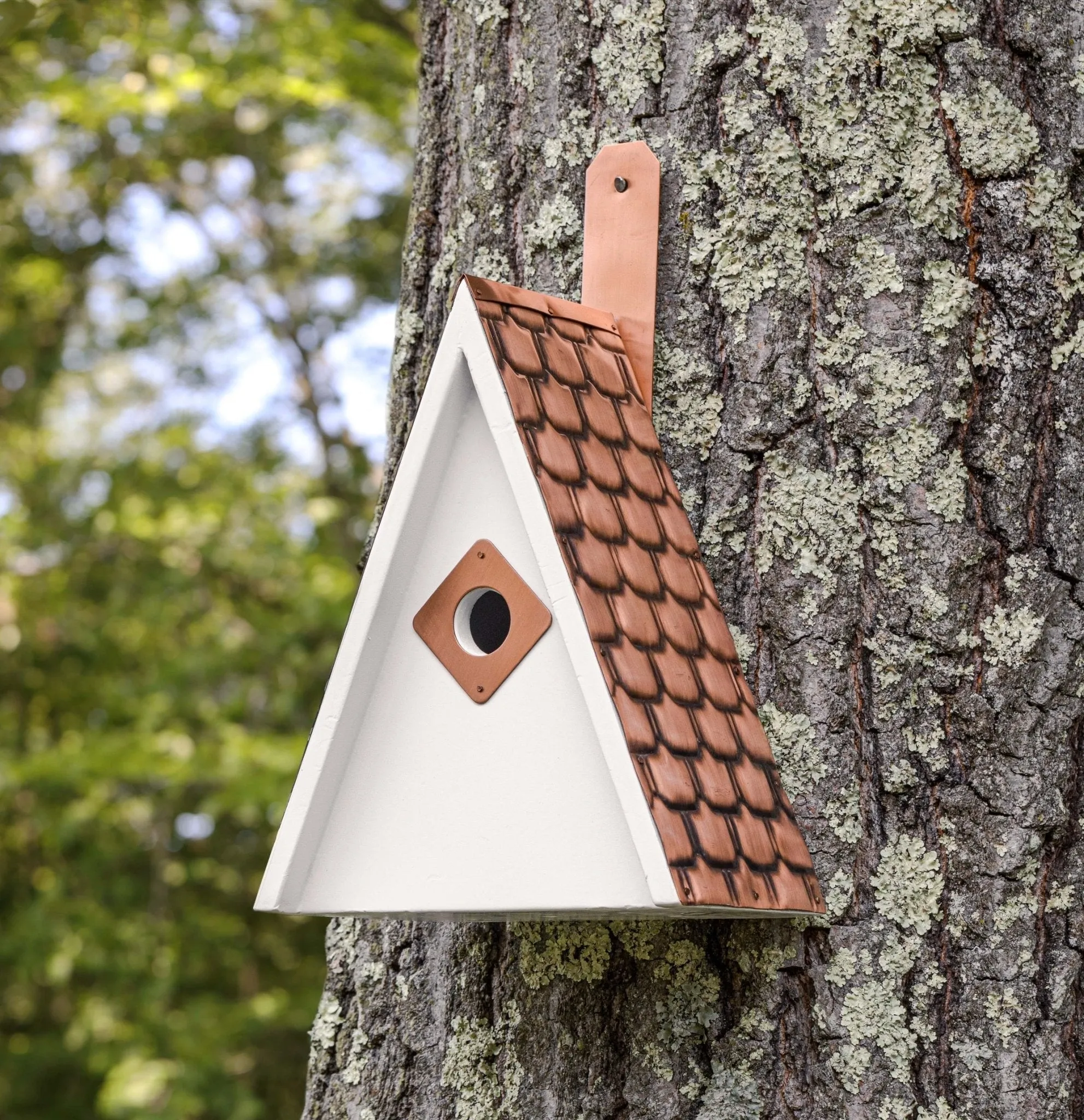 Swiss Chalet Bird House – Shingled Copper Roof