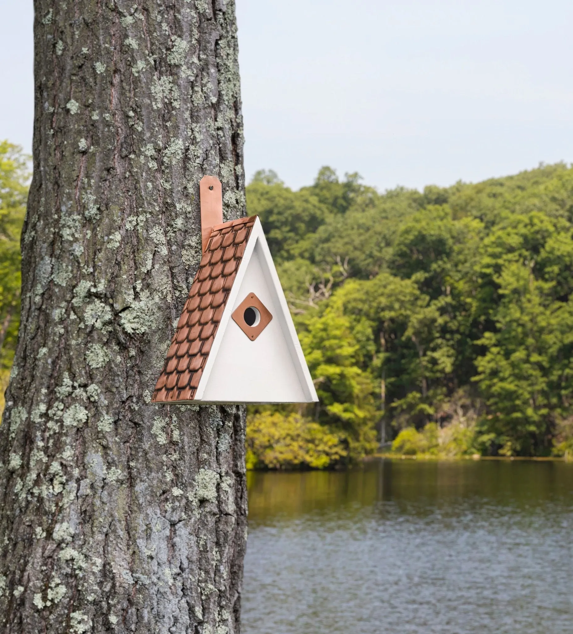 Swiss Chalet Bird House – Shingled Copper Roof