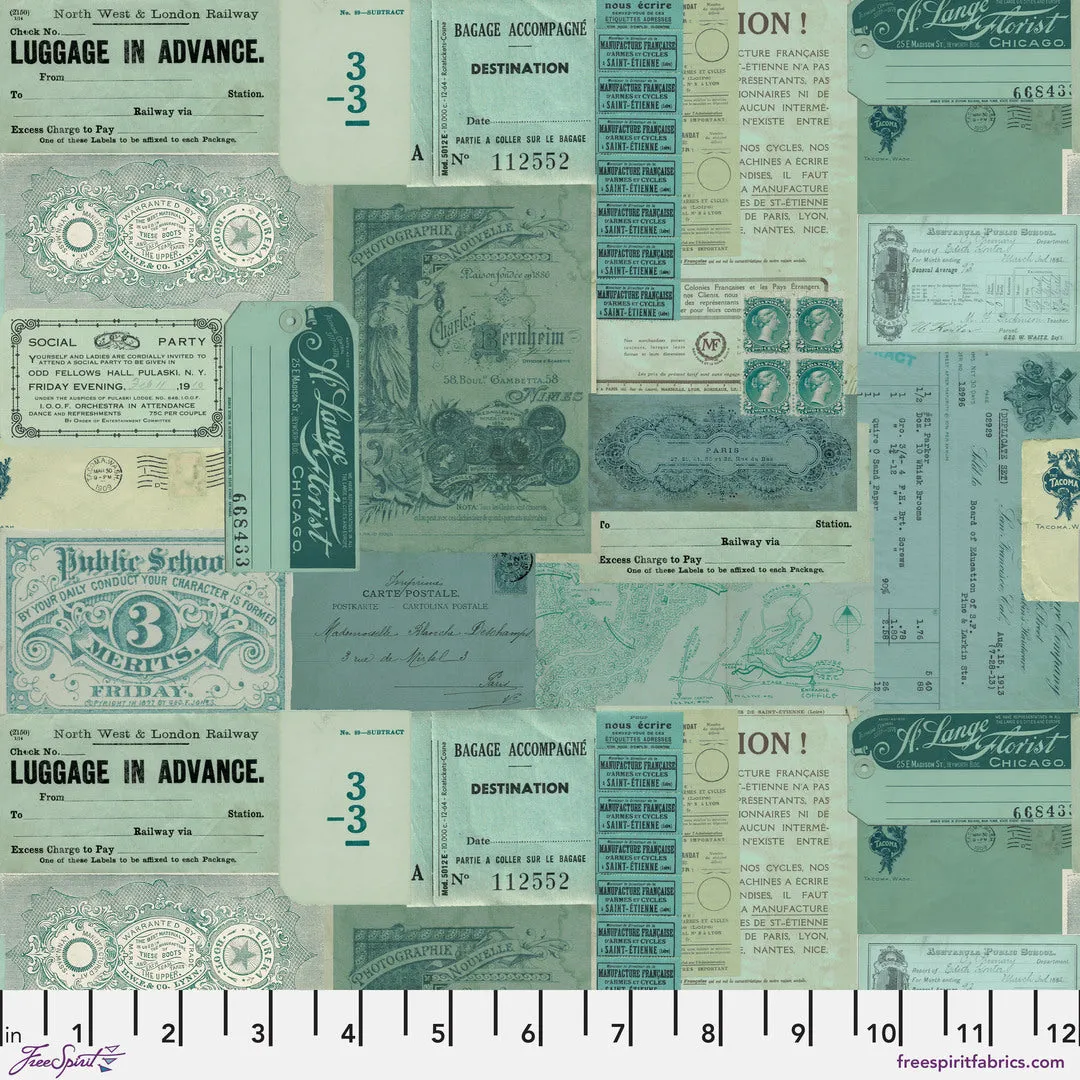 Tim Holtz - Palette Teal - Teal Ephemera, SHIPPING APRIL 2025