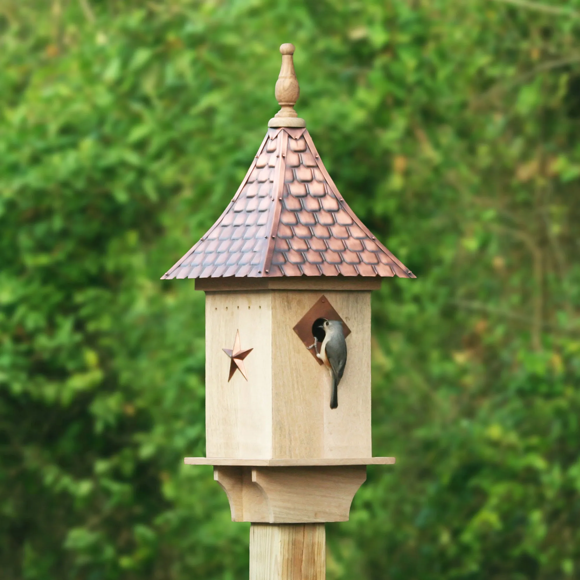 Villa Bird House - Shingled Copper Roof