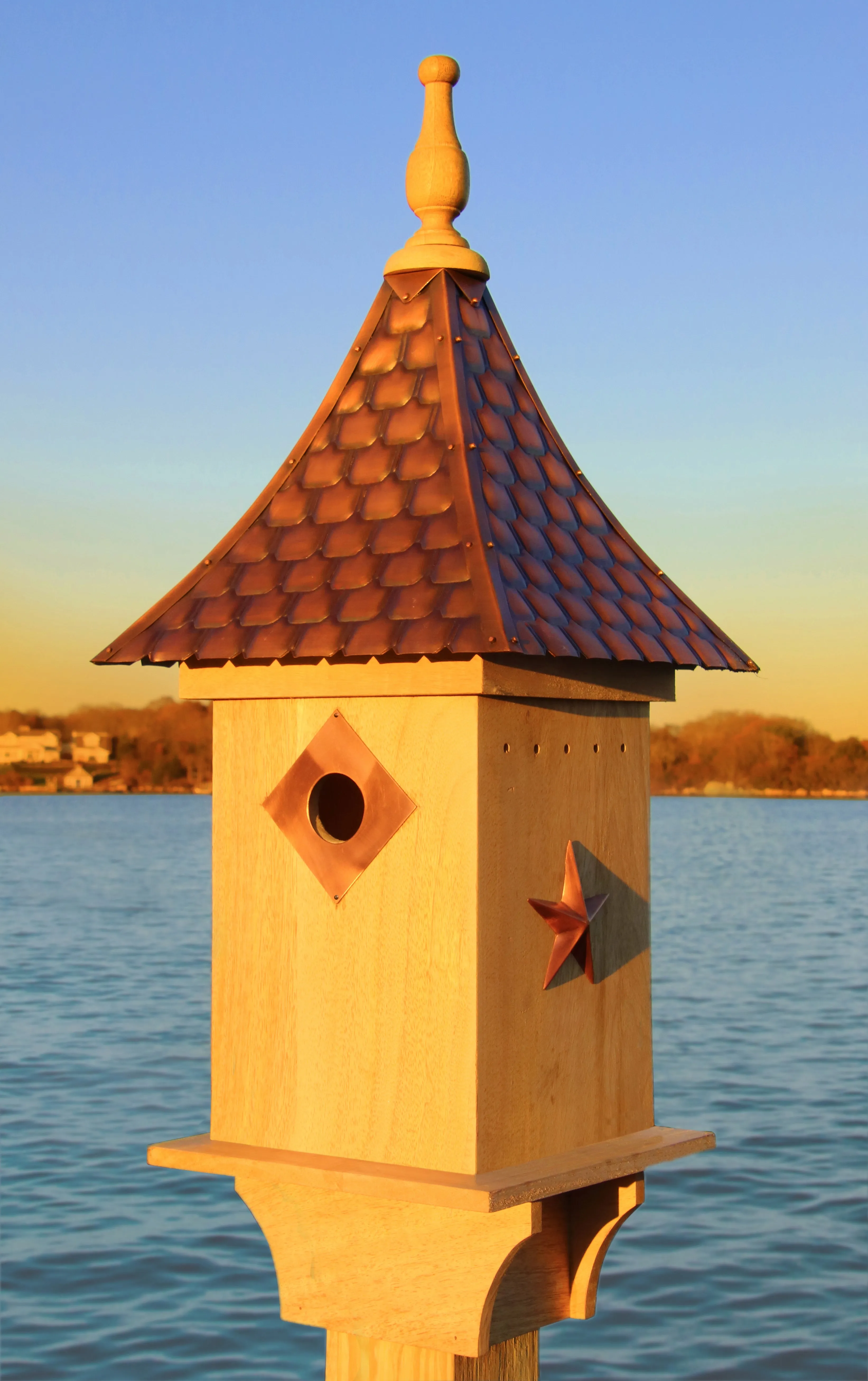 Villa Bird House - Shingled Copper Roof