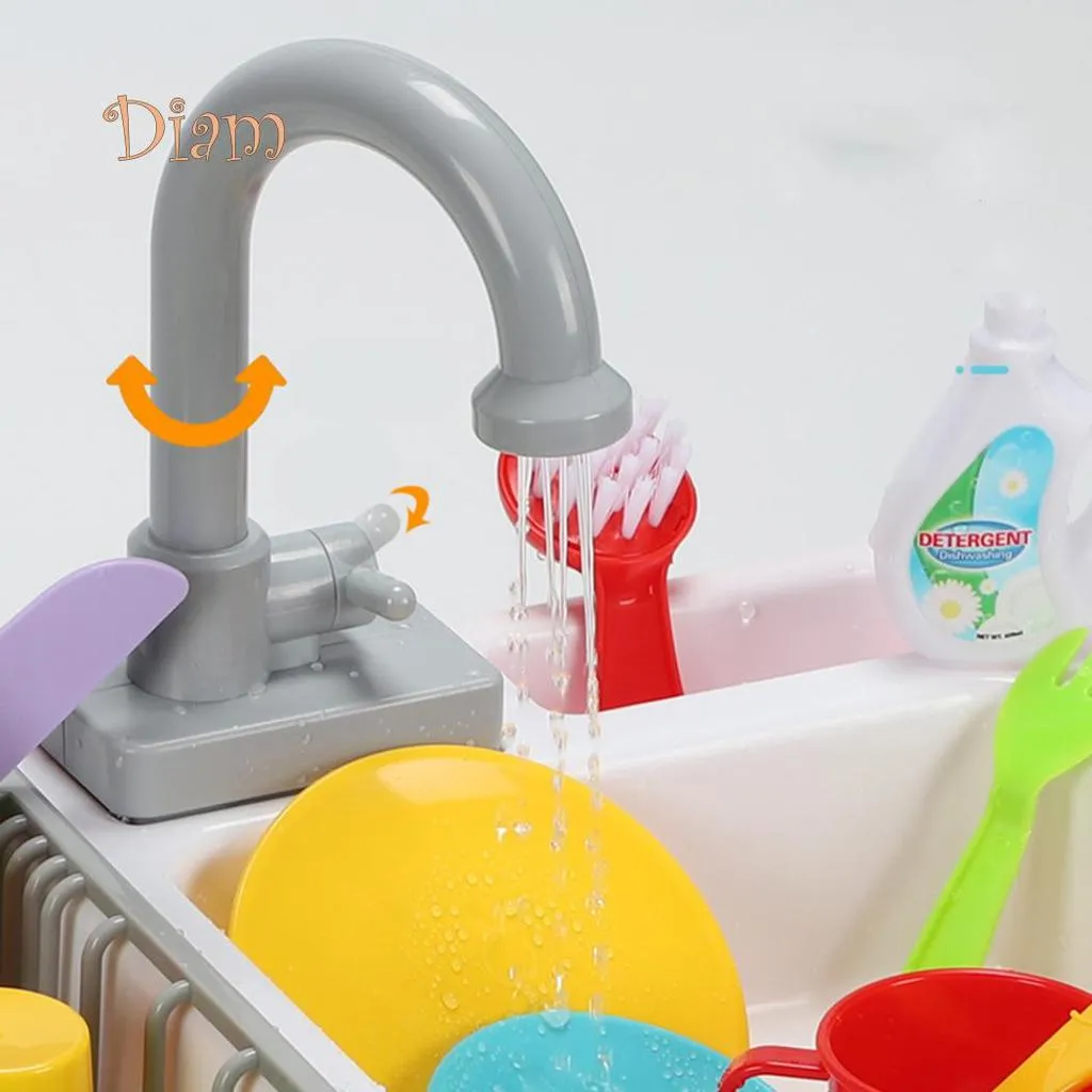 Wash Up Kitchen ELECTRIC DISH WATER Toy